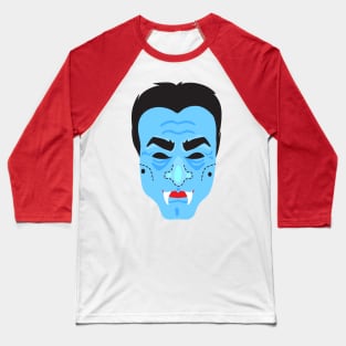 Halloween Vampire Face Mask Baseball T-Shirt